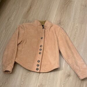 Women's Tan  suede Jacket